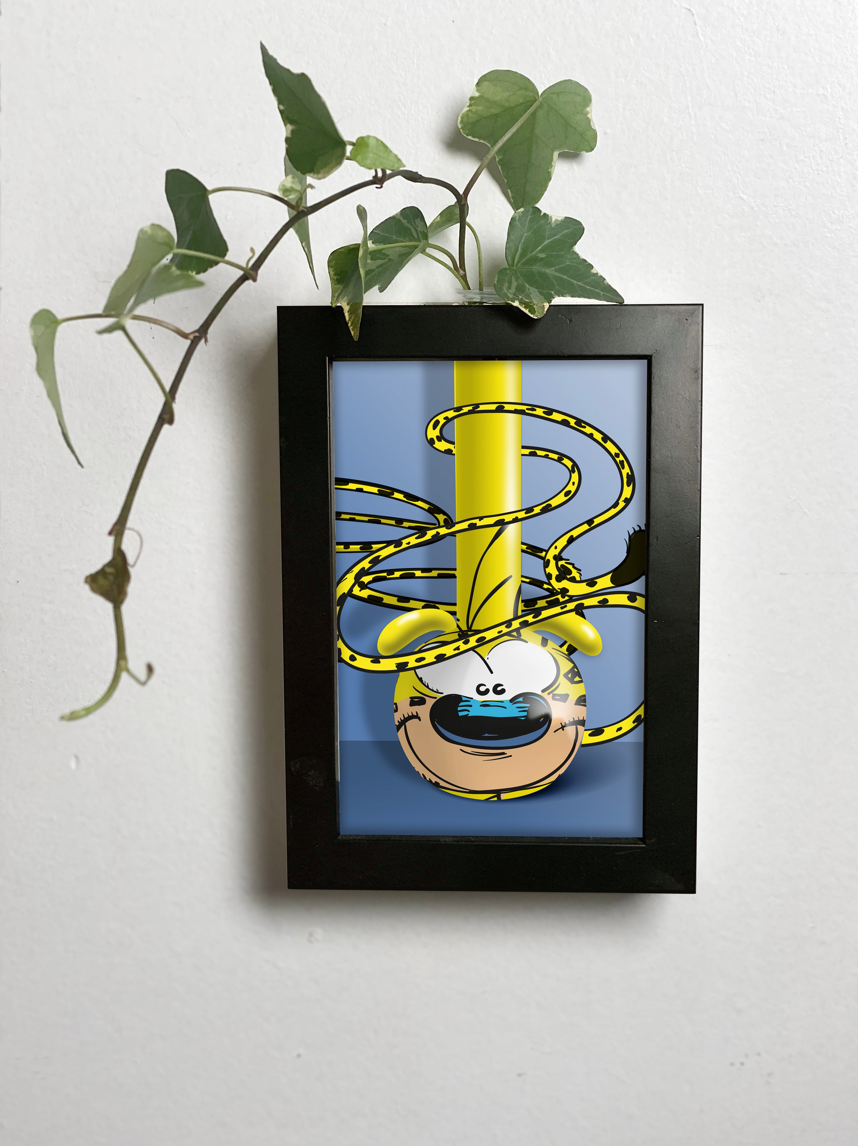 Abracadavase Cadre-vase Marsupilami 10x15