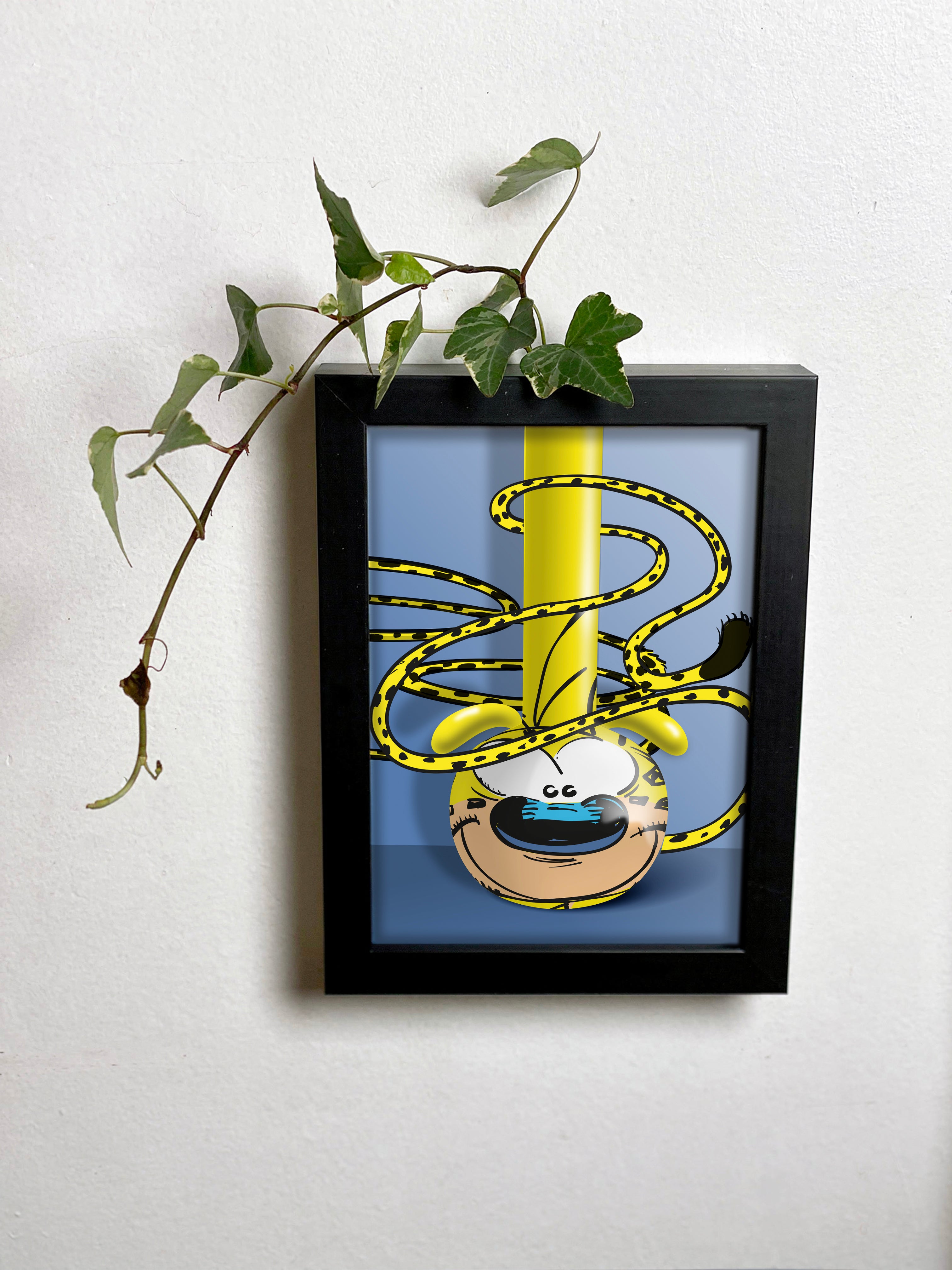 Abracadavase Cadre-vase Marsupilami 13X18