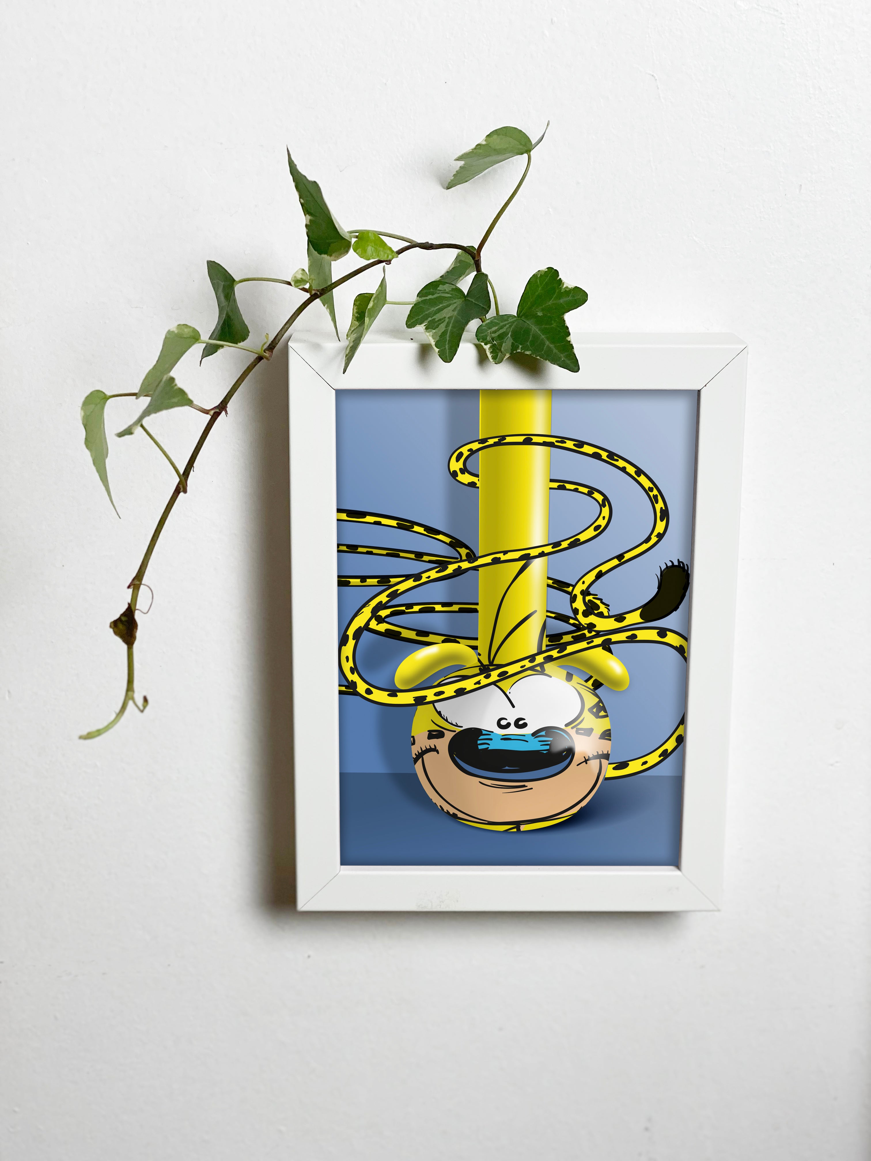 Abracadavase Cadre-vase Marsupilami 13X18