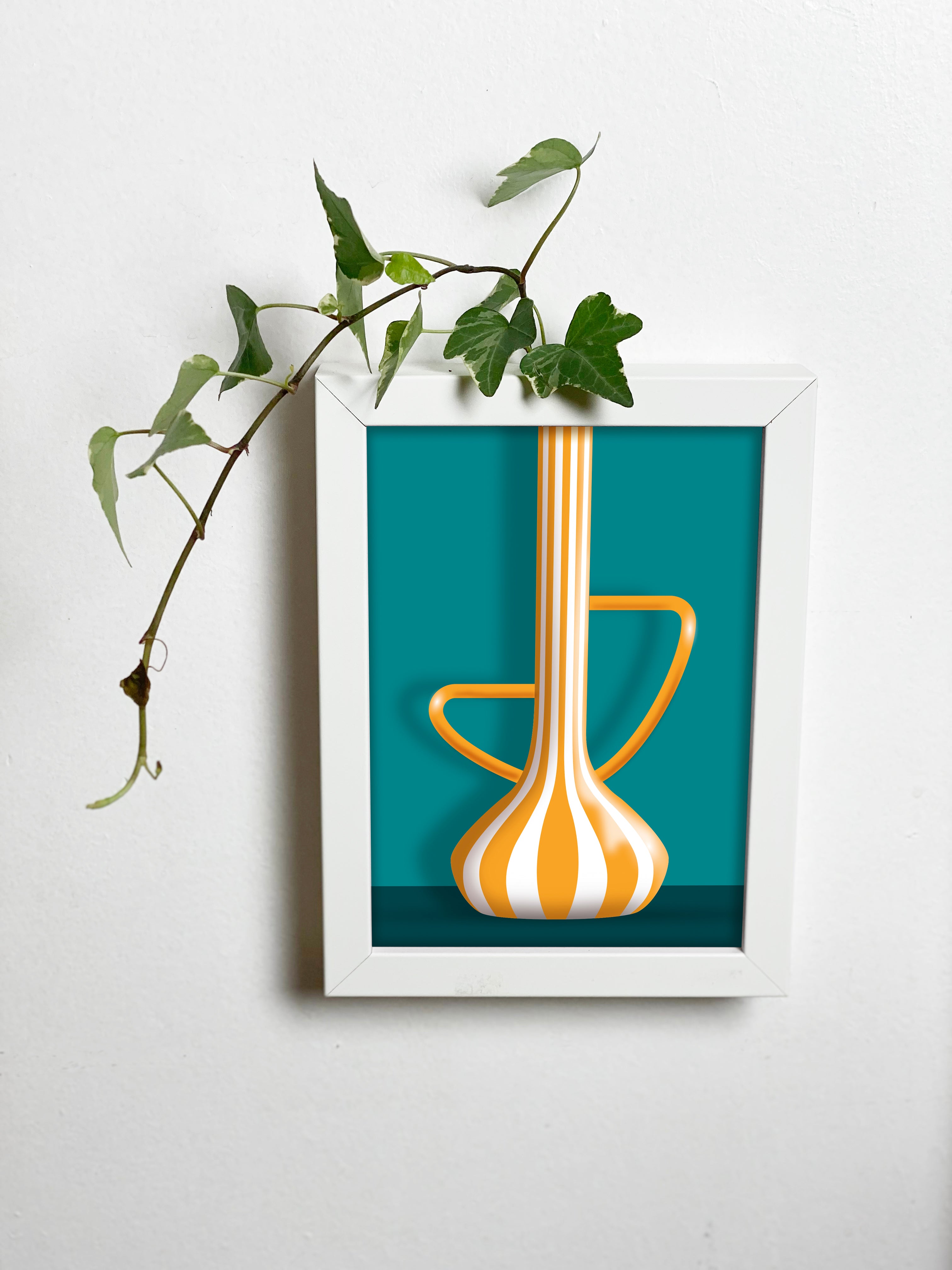 Abracadavase - Cadre vase Orange 13X18