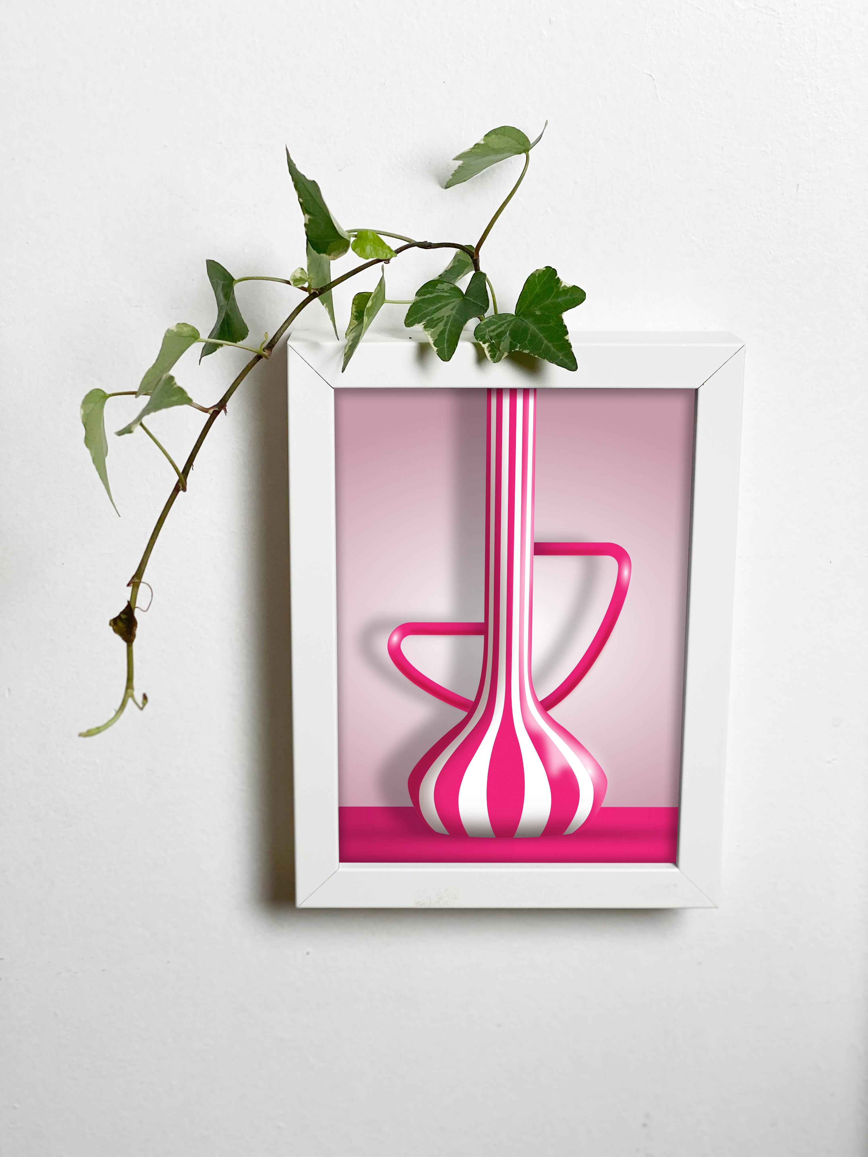 Abracadavase - Cadre vase Rose 13X18