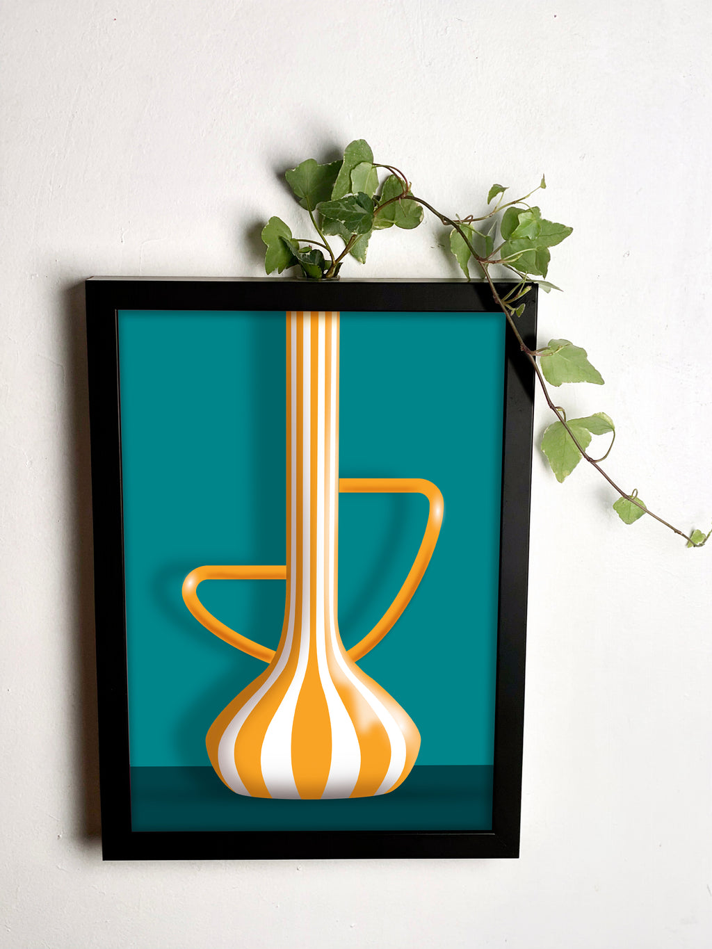Abracadavase - Cadre vase Orange A4